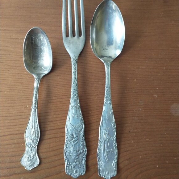 Various Other - Bundle of 17 Pieces of Vintage Antique Silver Plated Silverware